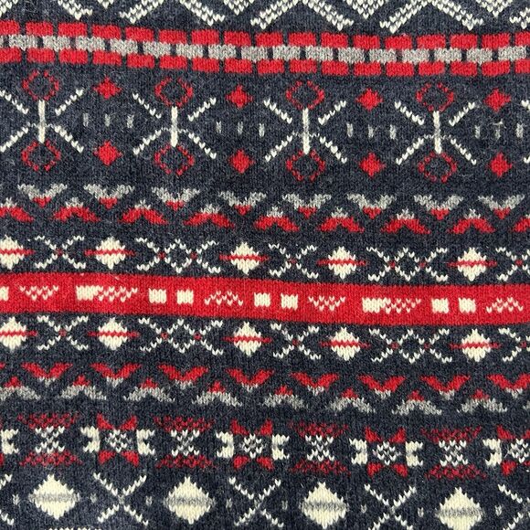 Old Navy Sweater Mens XL Multi Fair Isle Stripe Pullover Crewneck Wool Blend - Picture 3 of 9